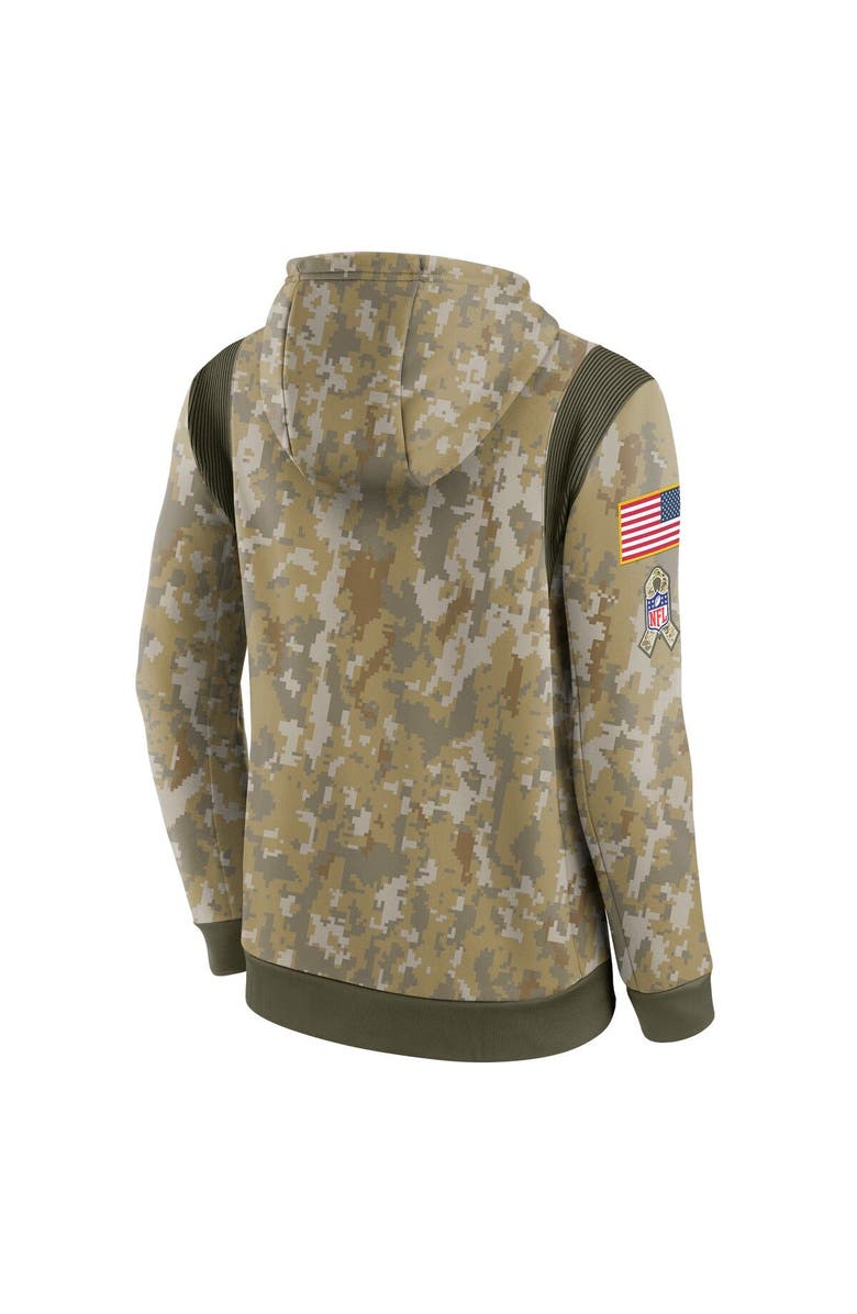 Nike Men's Nike Camo San Francisco 49ers 2021 Salute To Service Therma Performance Pullover Hoodie, Alternate, color,