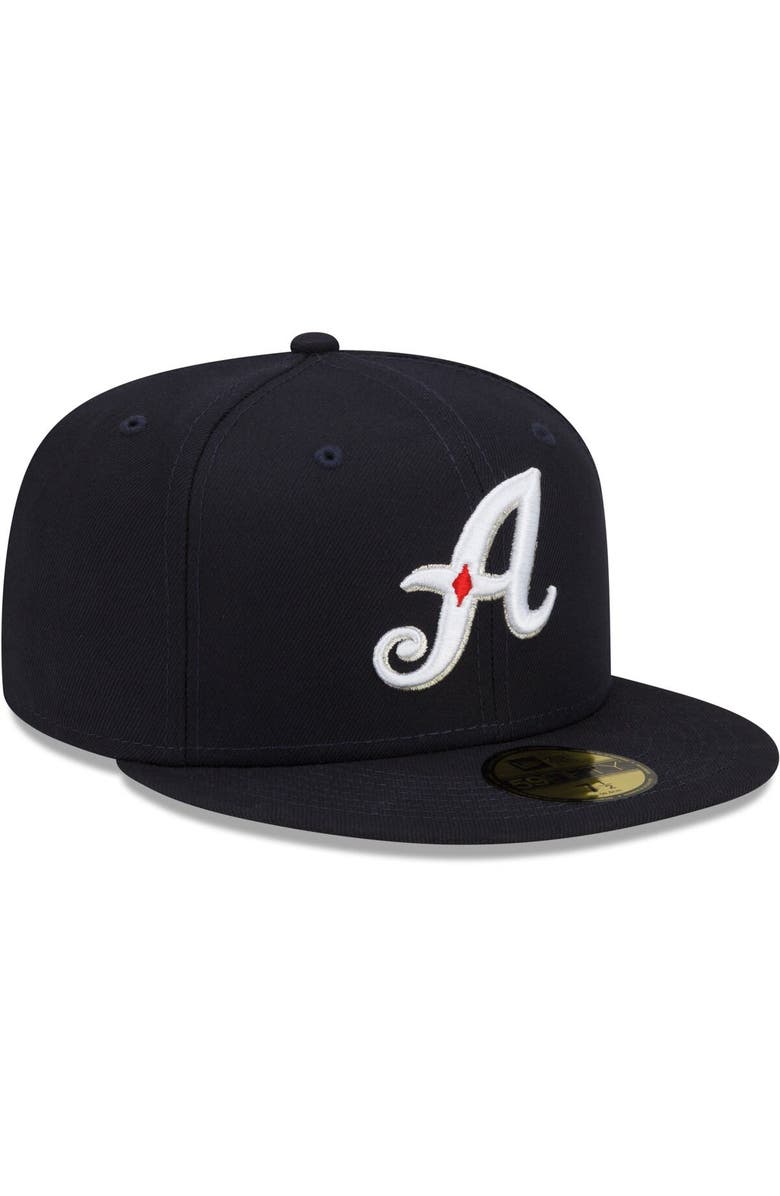 New Era Men's New Era Navy Reno Aces Authentic Collection Team Game 59FIFTY Fitted Hat, Alternate, color, 