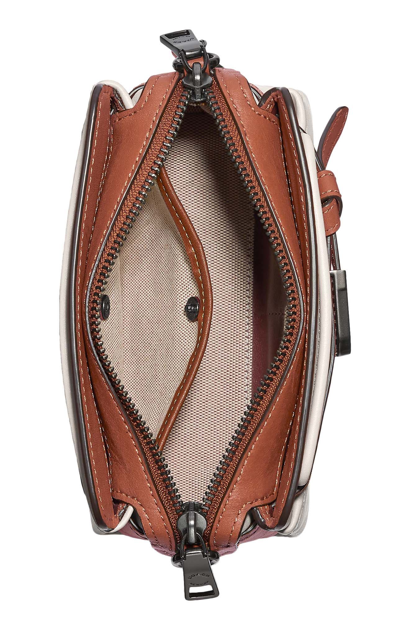 COACH Tate 18 Colorblock Leather Crossbody Bag, Alternate, color, 