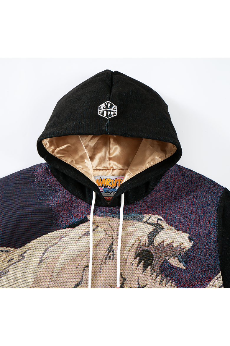 Gaara & Shukaku Graphic Hoodie, Alternate, color, BLACK
