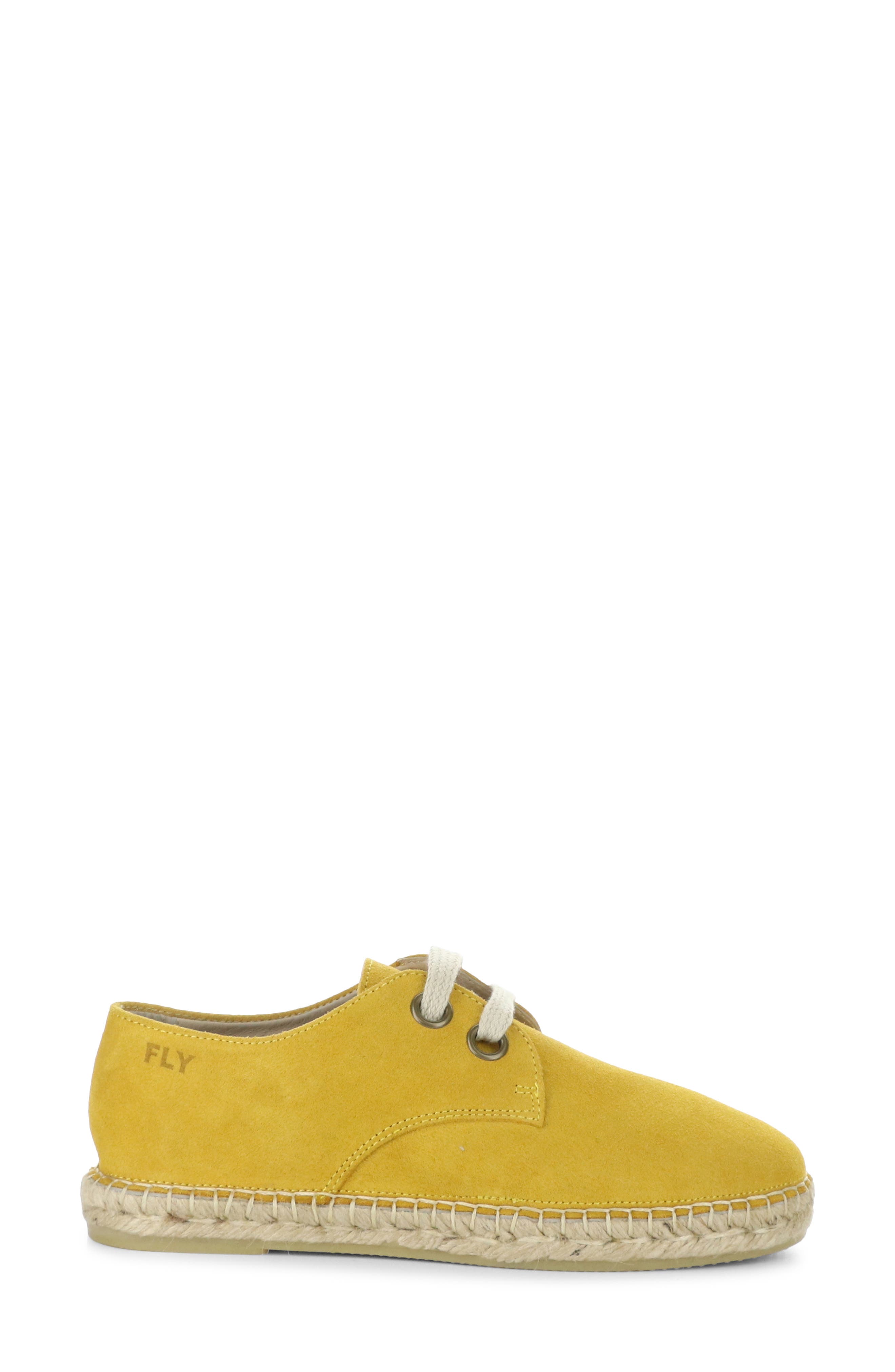Espadrille Sneaker, Alternate, color, YELLOW SUEDE