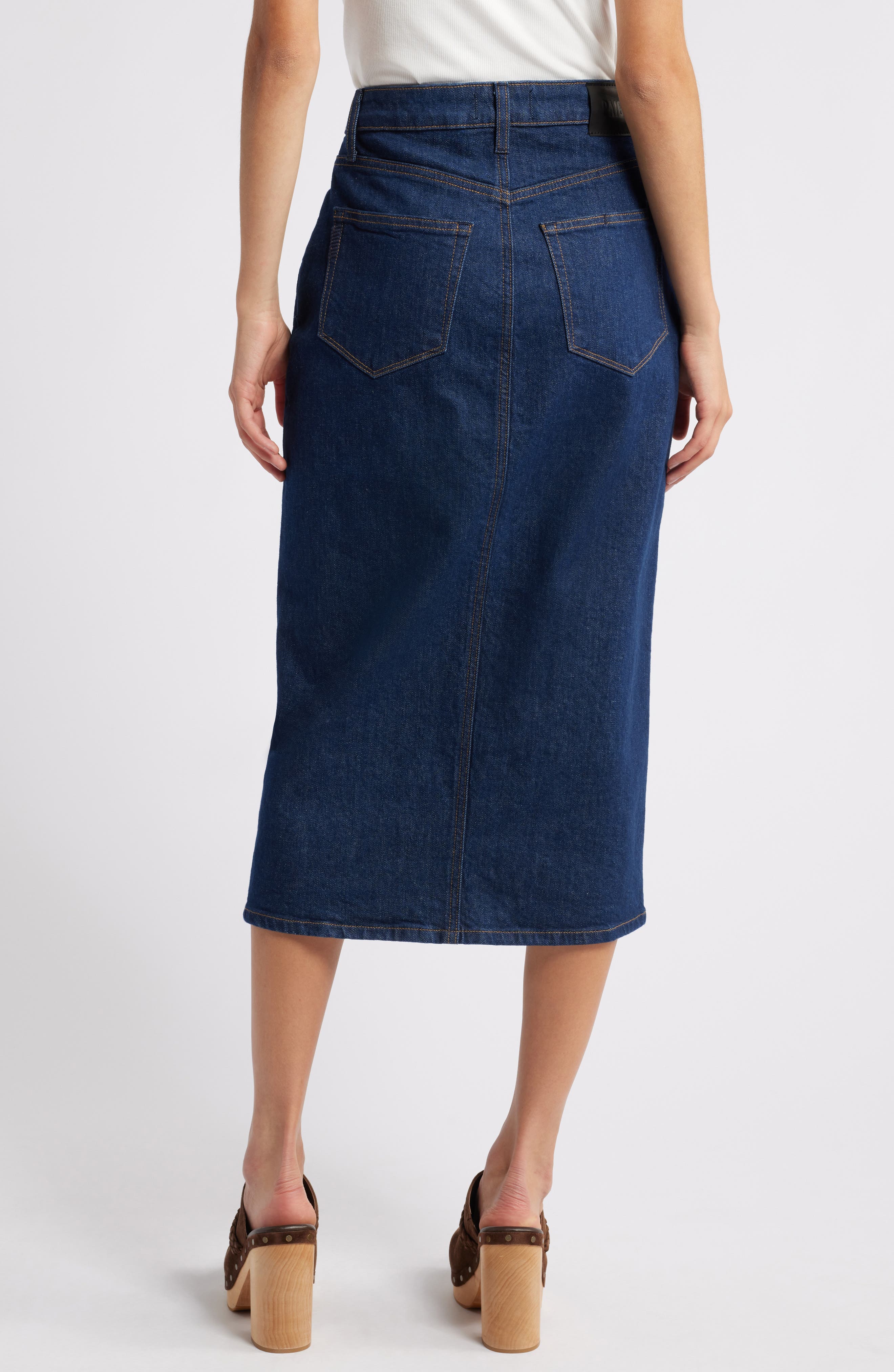 Angela Denim Midi Skirt - image 2