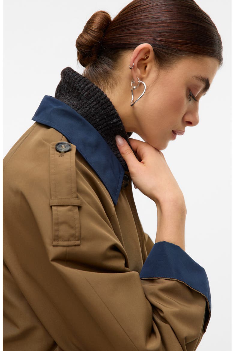 Lucia Maria Water Resistant Coat, Alternate, color, CUB DETAIL NAVY BLAZ