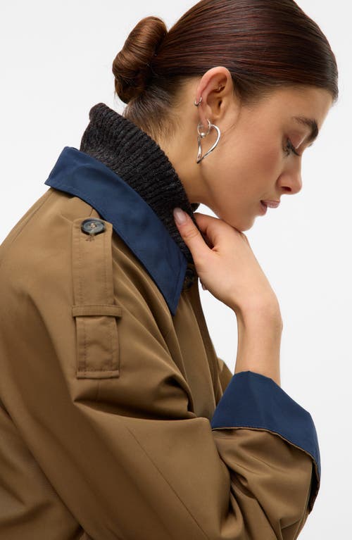 Vero Moda Lucia Maria Water Resistant Coat In Brown