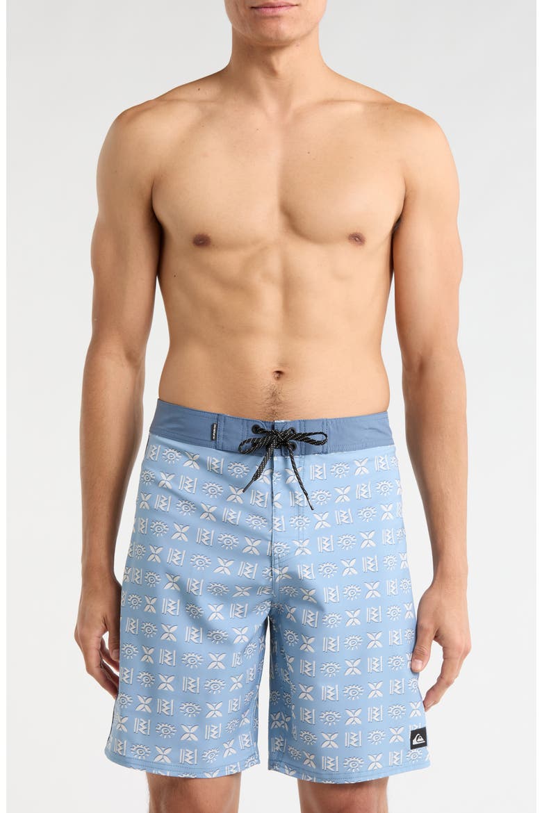 Surfsilk Etched Board Shorts, Main, color, ASHLEY BLUE