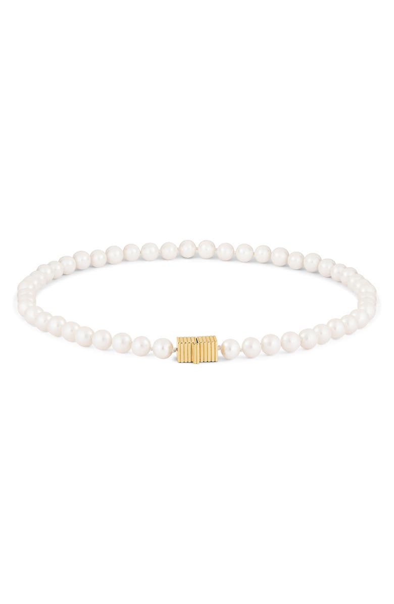 IVI Los Angeles Kelly Cultured Pearl Necklace, Alternate, color, Yellow Gold