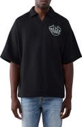 True Religion Tiger Graphic Oversize Polo