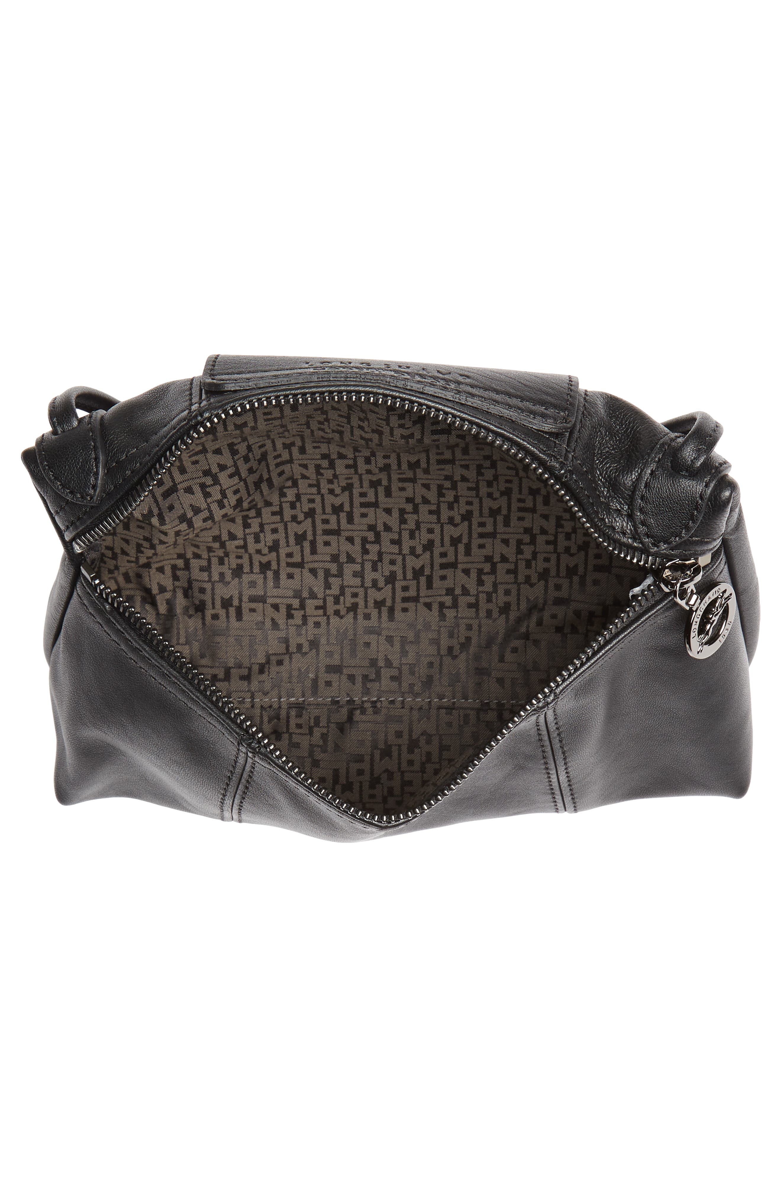 Longchamp Le Pliage - Cuir Leather Crossbody Bag, Alternate, color, 