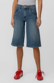 KUT from the Kloth Mandy High Waist Denim Bermuda Shorts