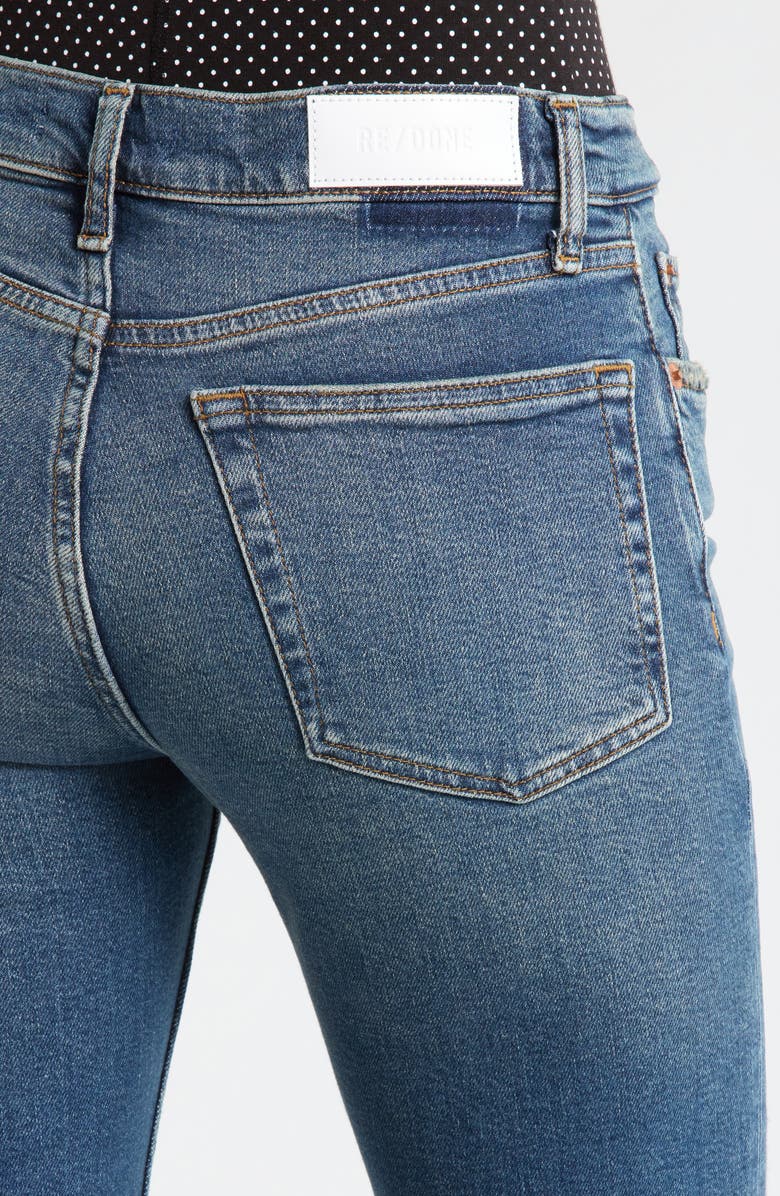 Re/Done The Strutter High Waist Flare Leg Jeans, Alternate, color, Sonoma Indigo