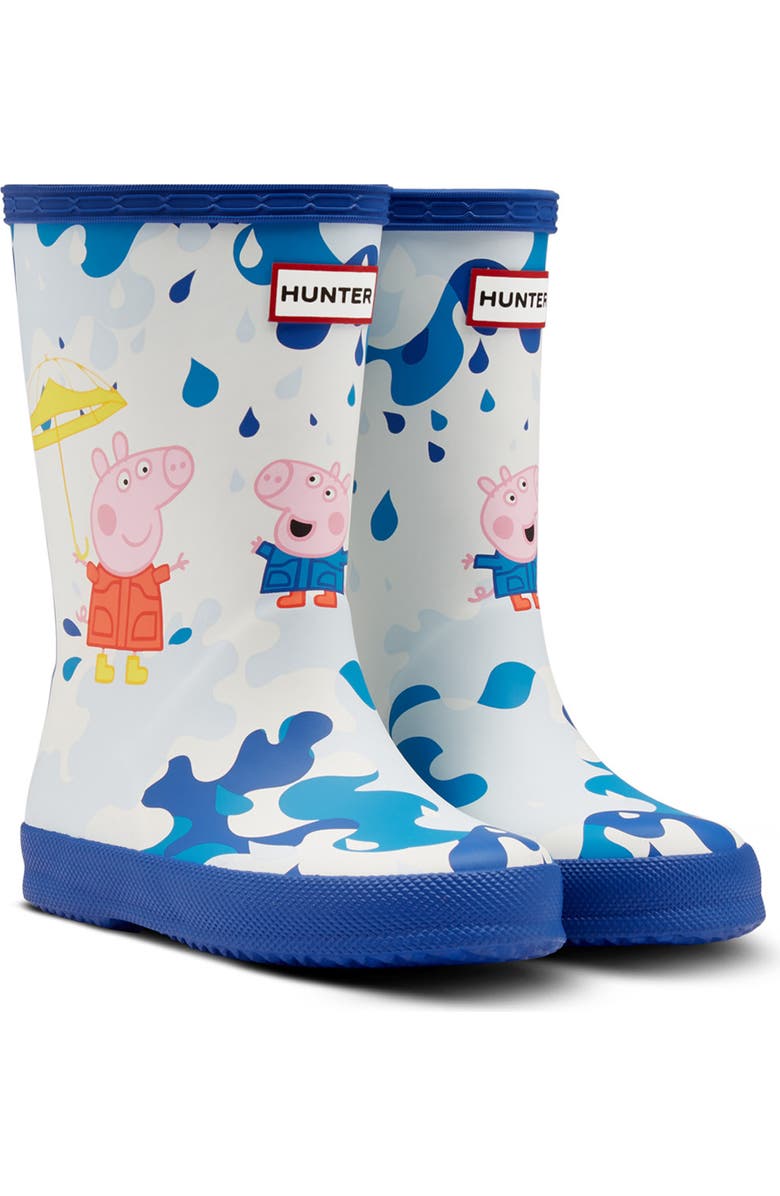 Hunter x Peppa Pig Muddy Puddles Rain Boot, Main, color,