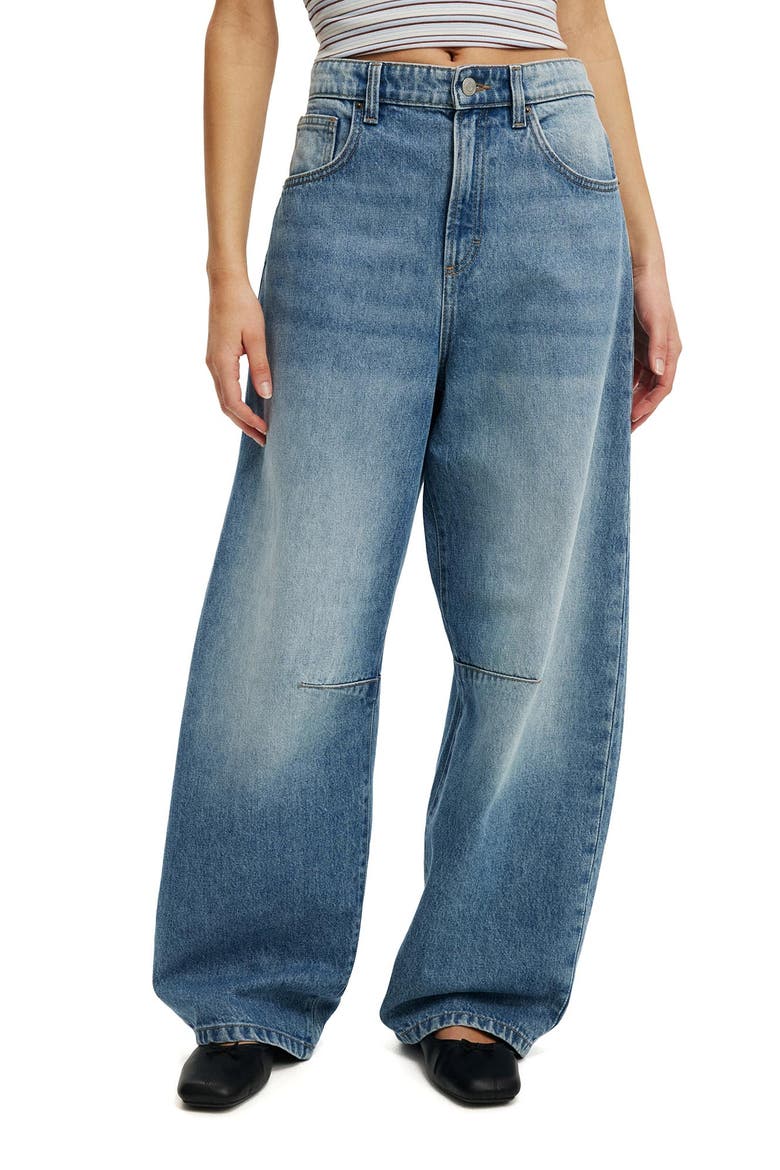 Women's Barrel Jean, Alternate, color, Eve Blue