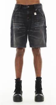 Cult of Individuality Grunge Carpenter Denim Shorts