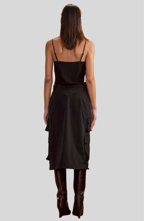 Shop Cynthia Rowley Deep Pockets Skirt In Black