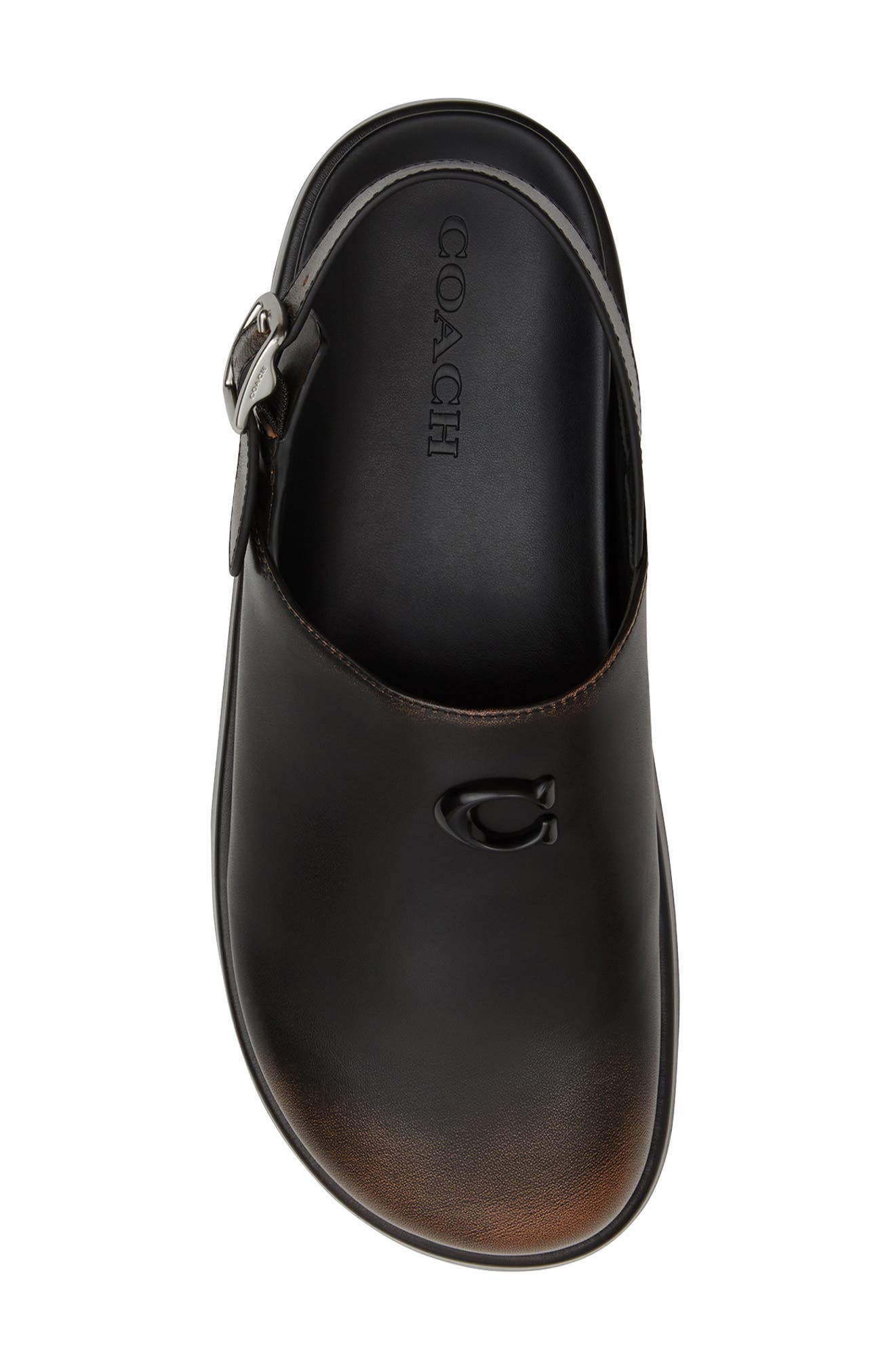 COACH Sculpted C Loved Slingback Platform Clog, Alternate, color, Black