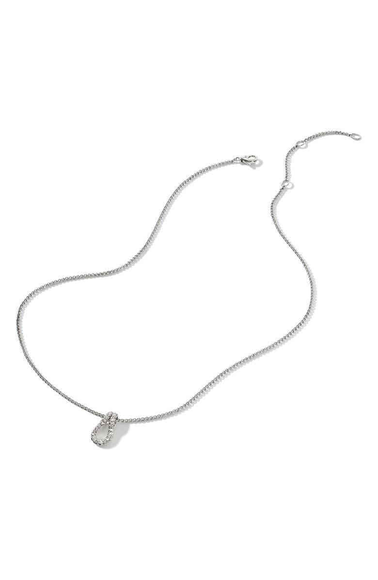 John Hardy Surf Pavé Diamond Pendant Necklace, Alternate, color, 