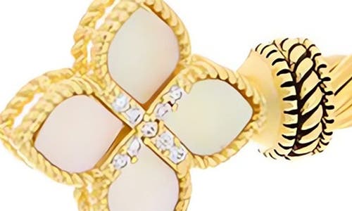 Juvell Mother-of-pearl Clover Cuff Bracelet