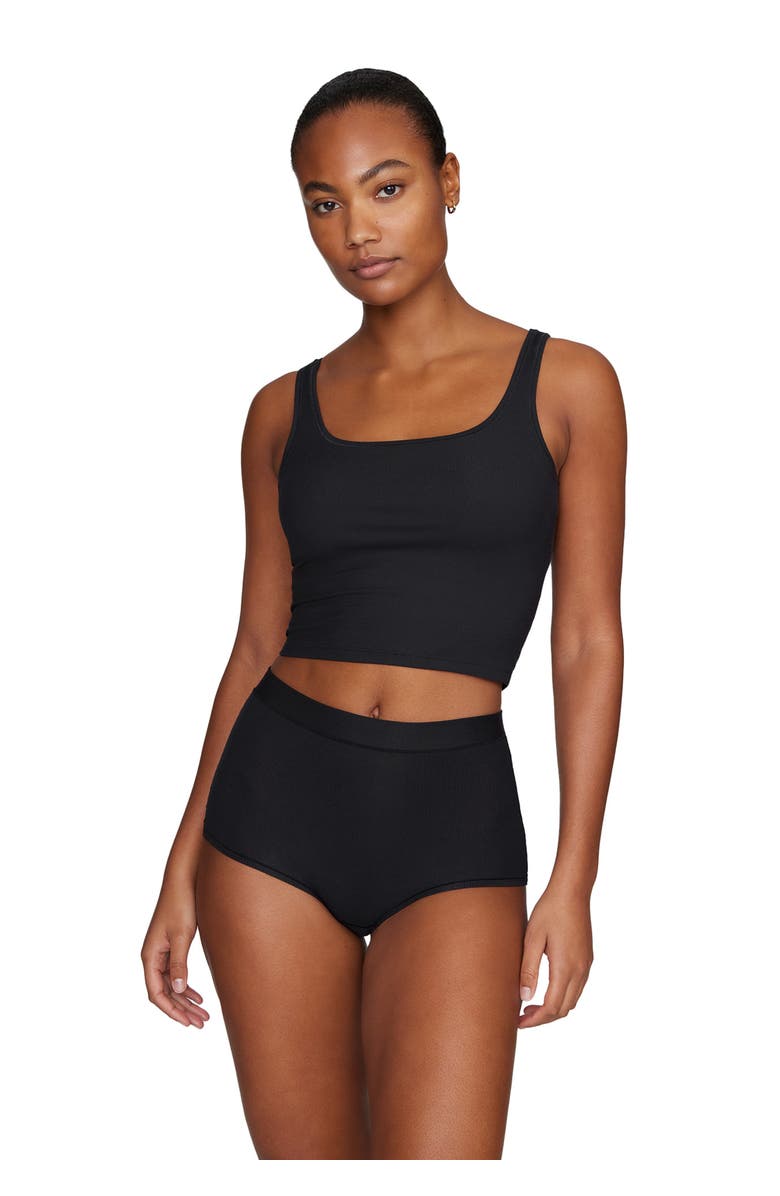 CUUP The Square Neck Tank, Main, color, Black