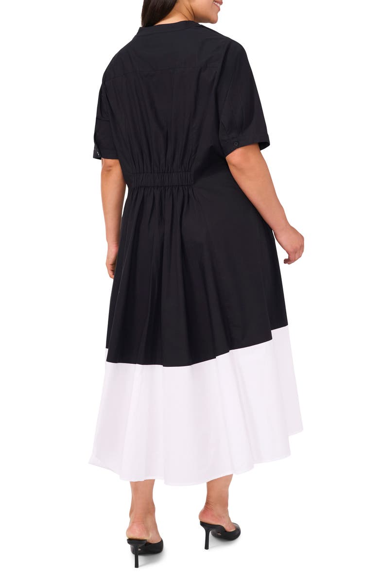 Halogen<sup>®</sup> Colorblock Cotton Shirtdress, Alternate, color, 