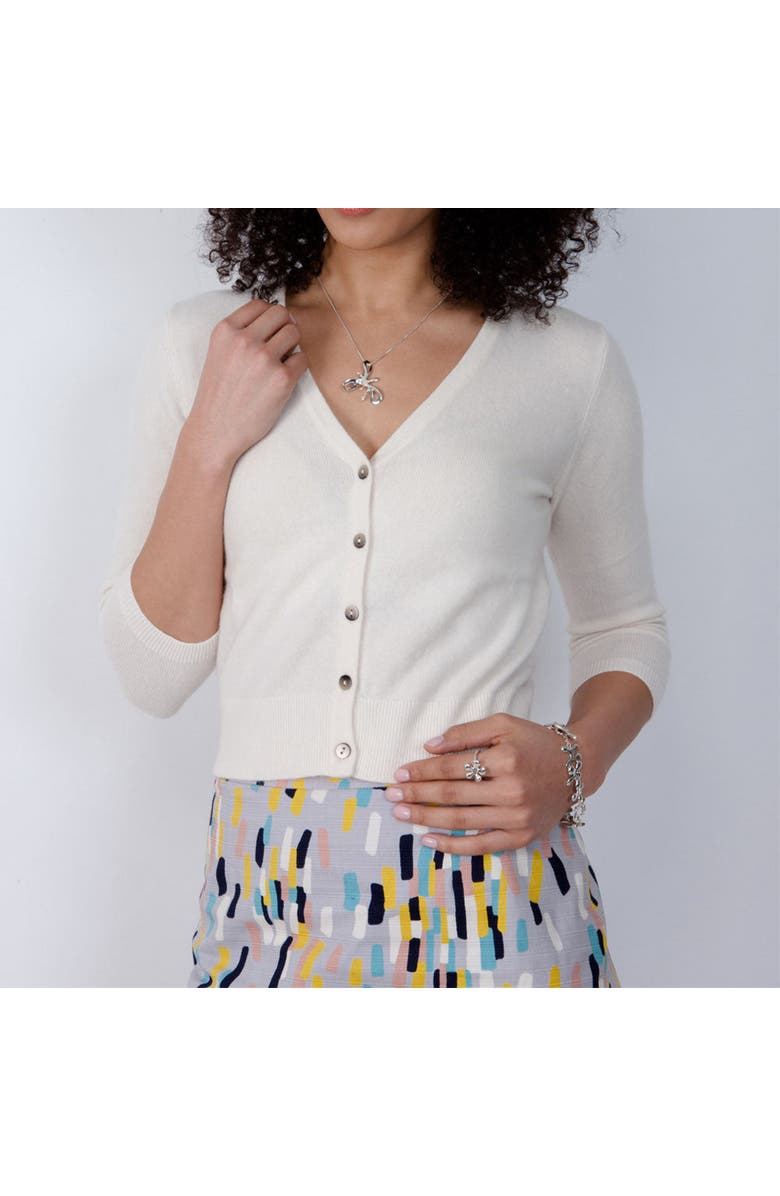 Lucy Quartermaine Raised Splash Ring, Alternate, color, Sterling Silver