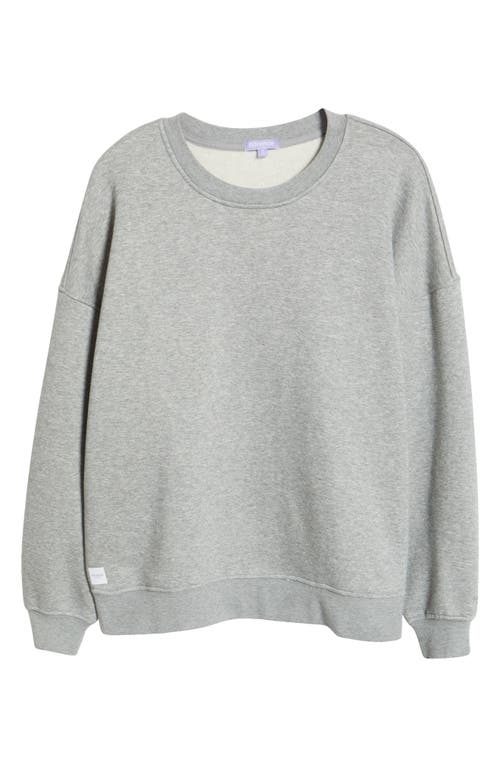 Shop Florence By Mills Cozy Crush Oversize Sweatshirt In Heather Grey