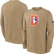 Nike Men's Nike Tan Denver Broncos Swing Pass Rewind Club Pullover Sweatshirt