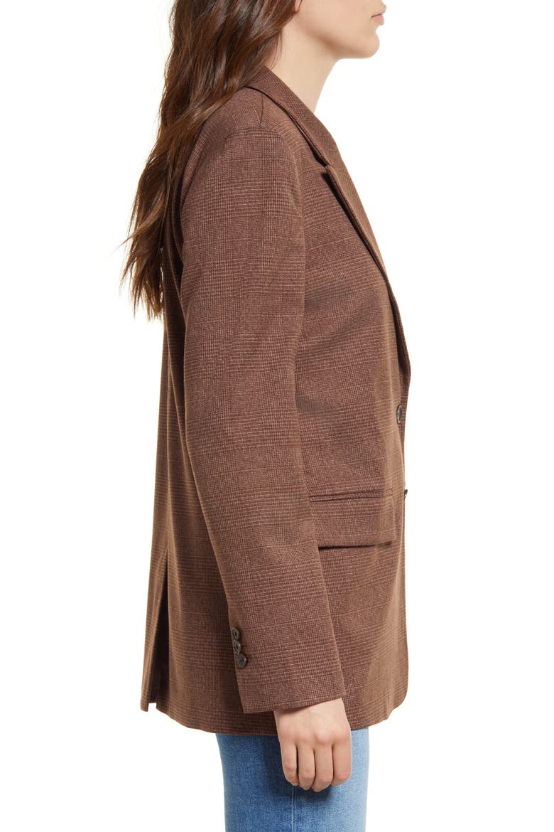 Glen Plaid Blazer, Alternate, color, BROWN- GREY MENSWEAR PLAID