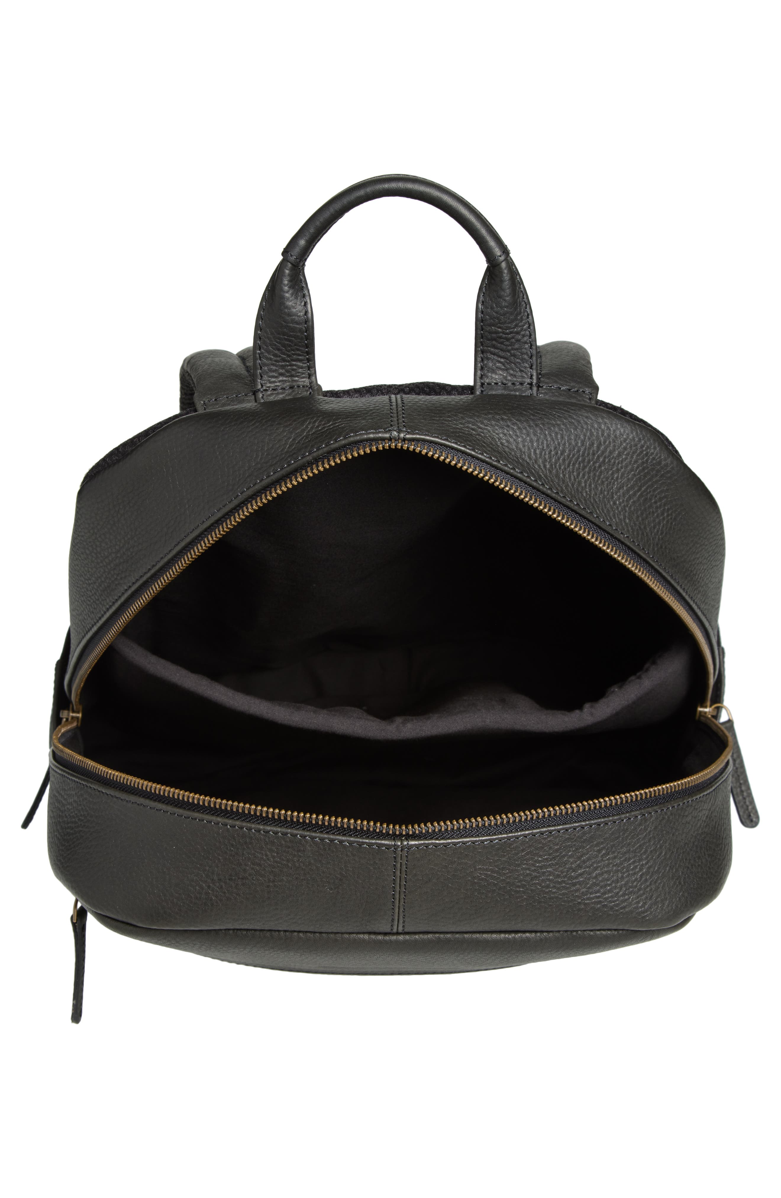 Johnston & Murphy Pebble Leather Backpack, Alternate, color, 