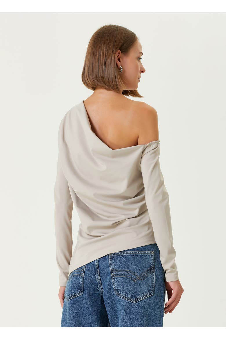 Your *Itch Draped Long Sleeve Top, Alternate, color, BEIGE