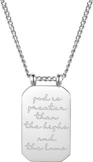 Mantra God Is Greater Than The Highs And The Lows - Necklace
