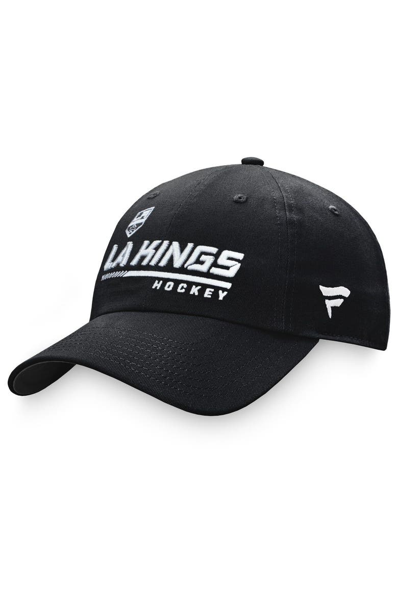 FANATICS Men's Fanatics Branded Black Los Angeles Kings Authentic Pro Locker Room Adjustable Hat, Main, color, 