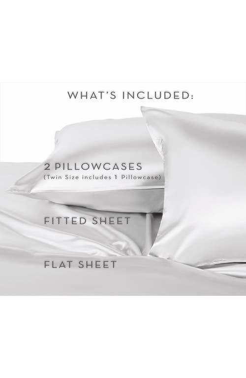 Martex Elegance Satin Sheet Set In Pearl