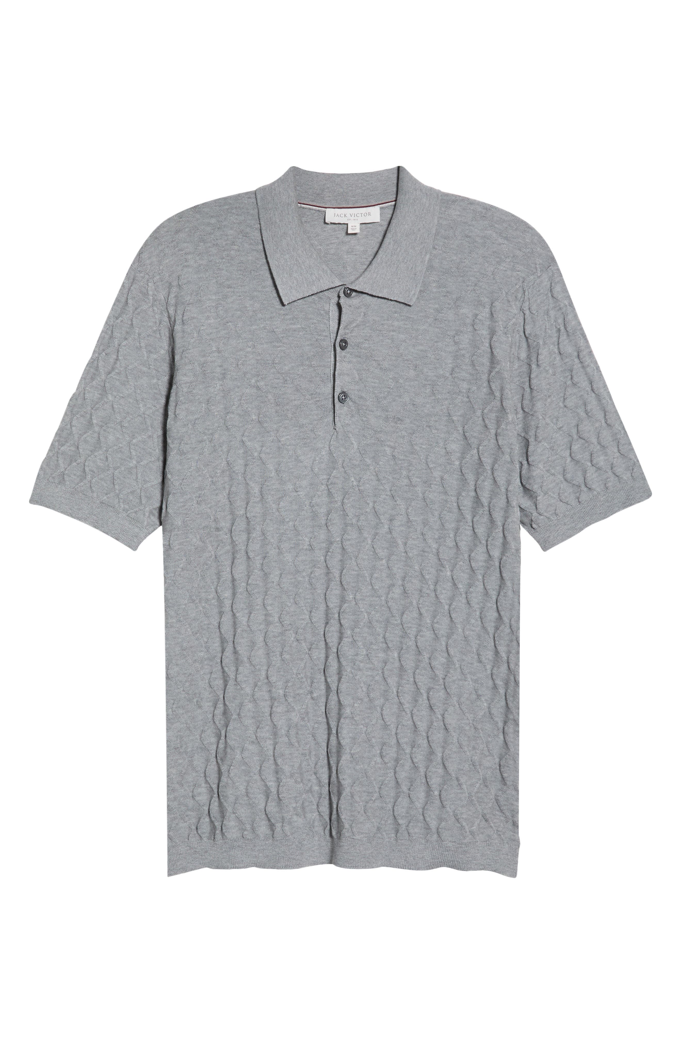 Мужские Jack Victor Dylan Cotton & Silk Jacquard Polo Sweater — фото 5