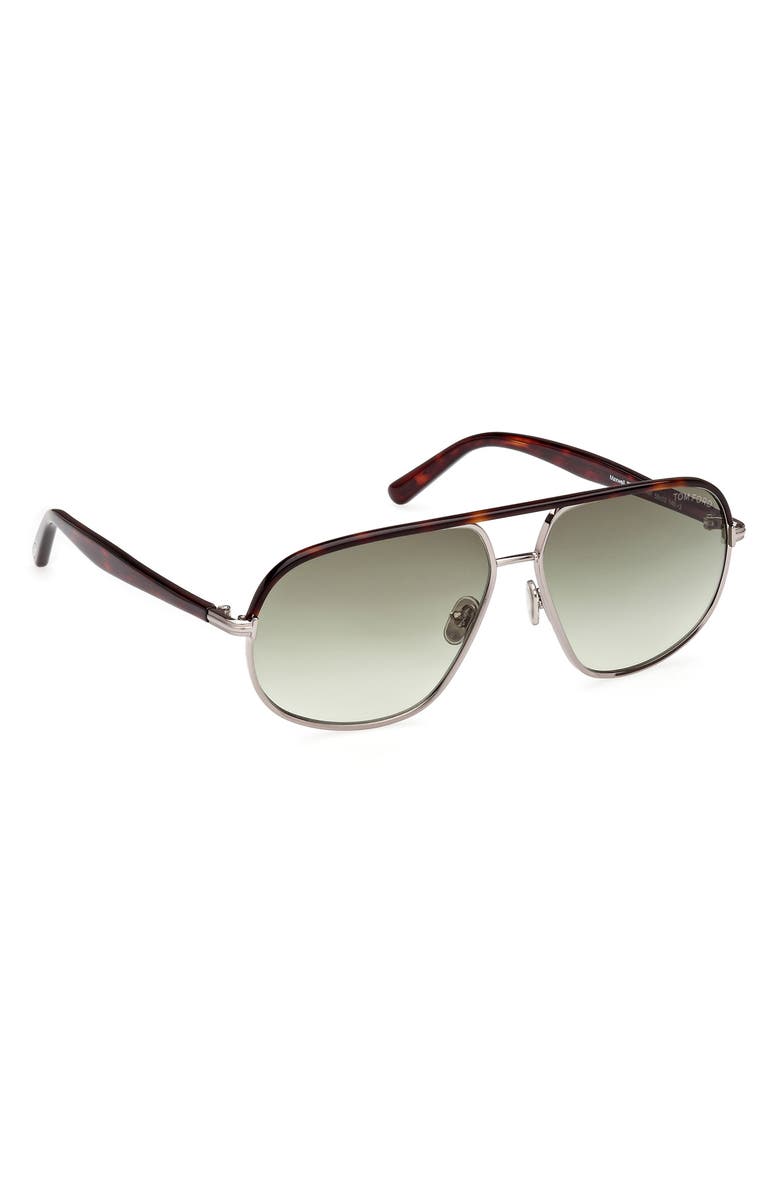 TOM FORD Maxwell 59mm Pilot Sunglasses, Alternate, color,