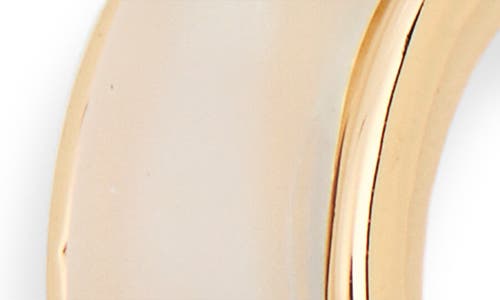 Nordstrom Rack Frosted Resin Huggie Hoop Earrings In Gold