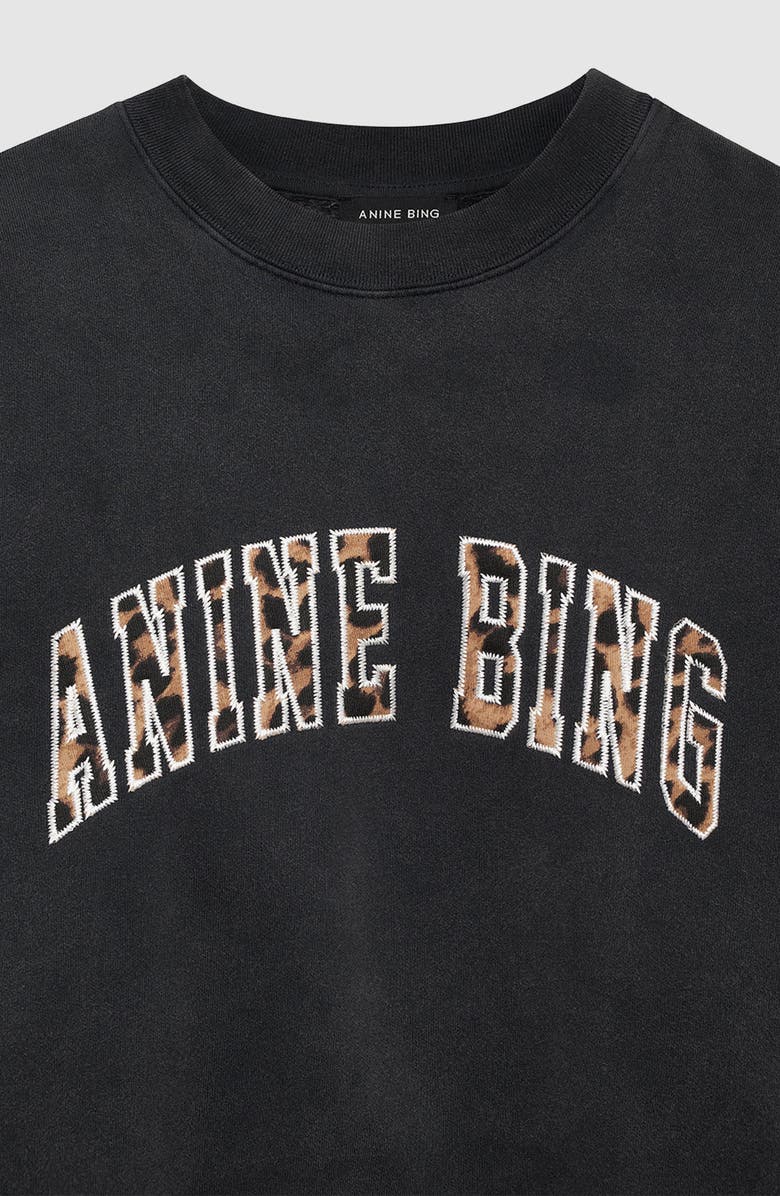 ANINE BING Miles Sweatshirt, Alternate, color, Washed Black
