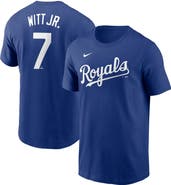 Nike Men's Nike Bobby Witt Jr. Royal Kansas City Royals Fuse Name & Number T-Shirt
