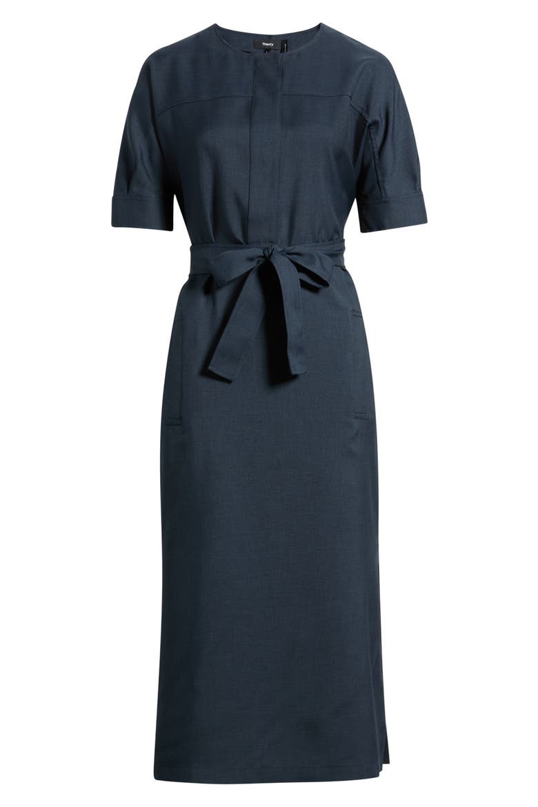 City Midi Shirtdress, Alternate, color, NOCTURNE NAVY - XLV