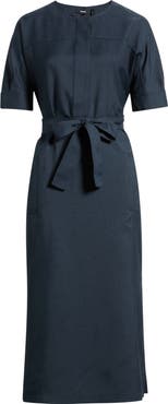 Theory City Midi Shirtdress