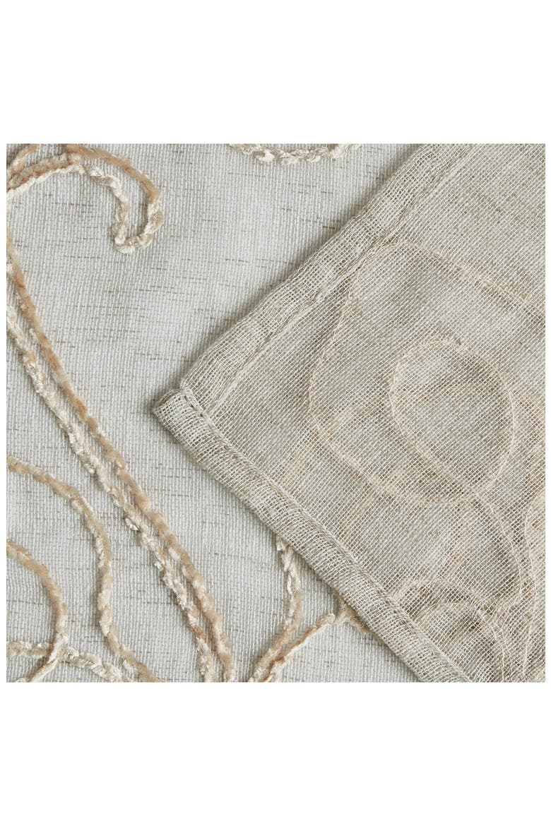 Stella Embroidered Shower Curtain, Alternate, color, LINEN