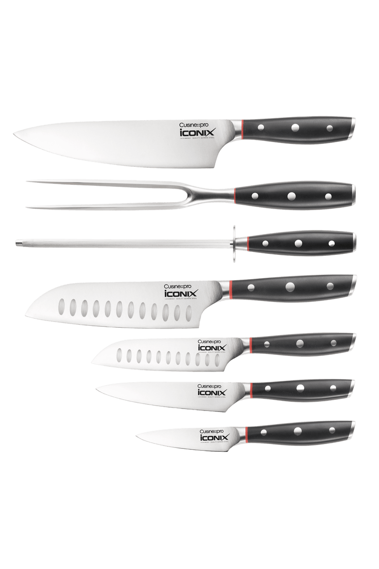 iconiX® 9-Piece Drenhen Knife Block, Alternate, color, Black