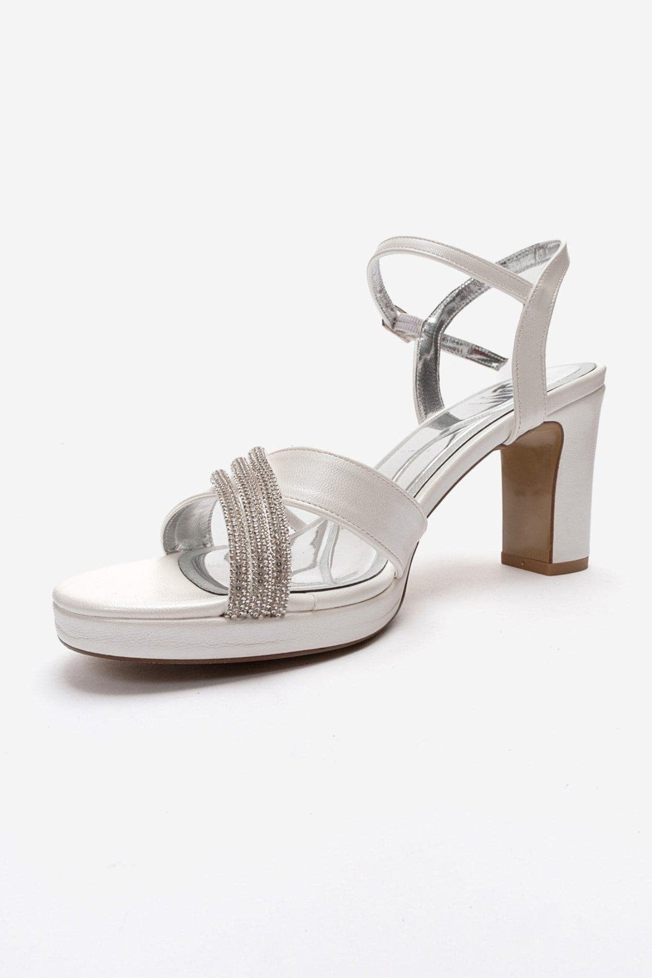 Jarena Block Heel Ankle Strap Sandal, Alternate, color, Ivory