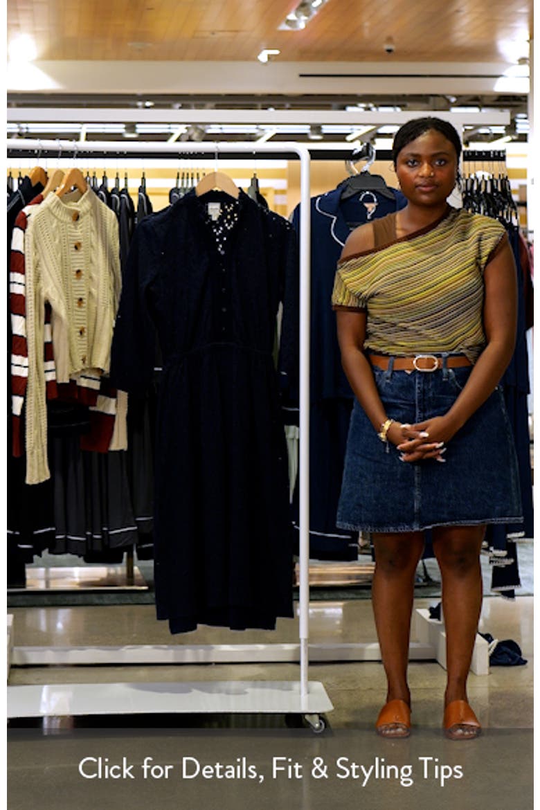 High Tea Knit Eyelet Midi Dress video