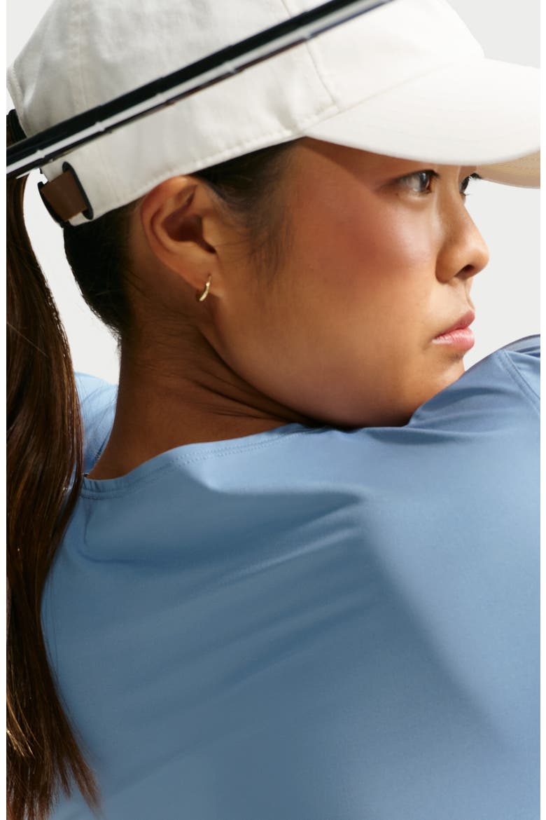 Golf Club Dri-FIT UV Long Sleeve Top, Alternate, color, WORK BLUE/ WHITE