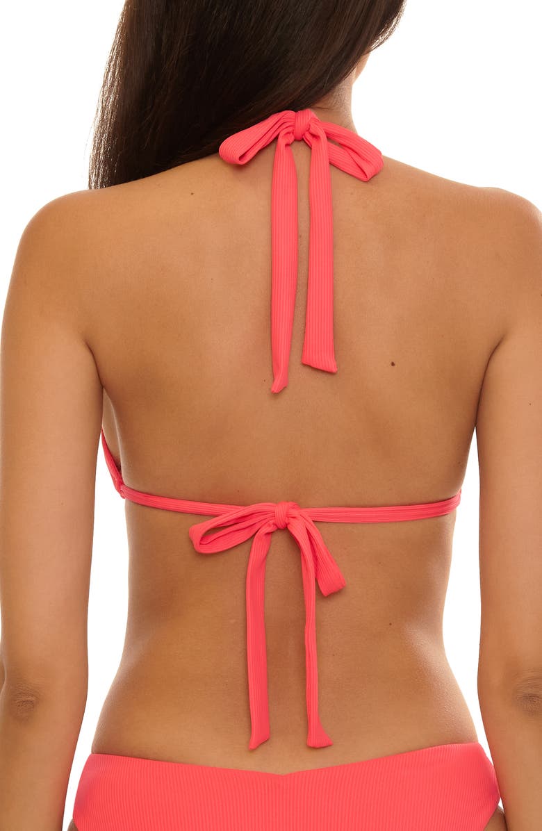 Becca Modern Edge Bikini Top, Alternate, color, Caliente