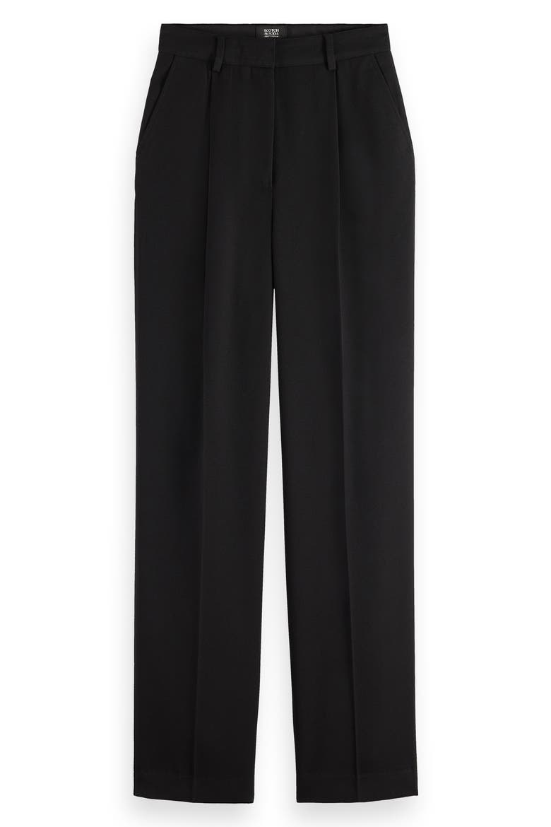 Robyn Relaxed Fit Gabardine Pants, Alternate, color, EVENING BLACK
