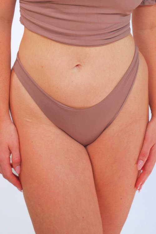 Shop Mary Mercedes Amelia Bikini Bottom In Taupe