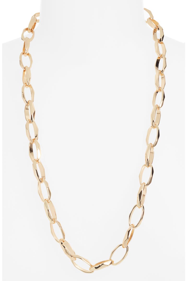 Open Link Necklace, Alternate, color, GOLD