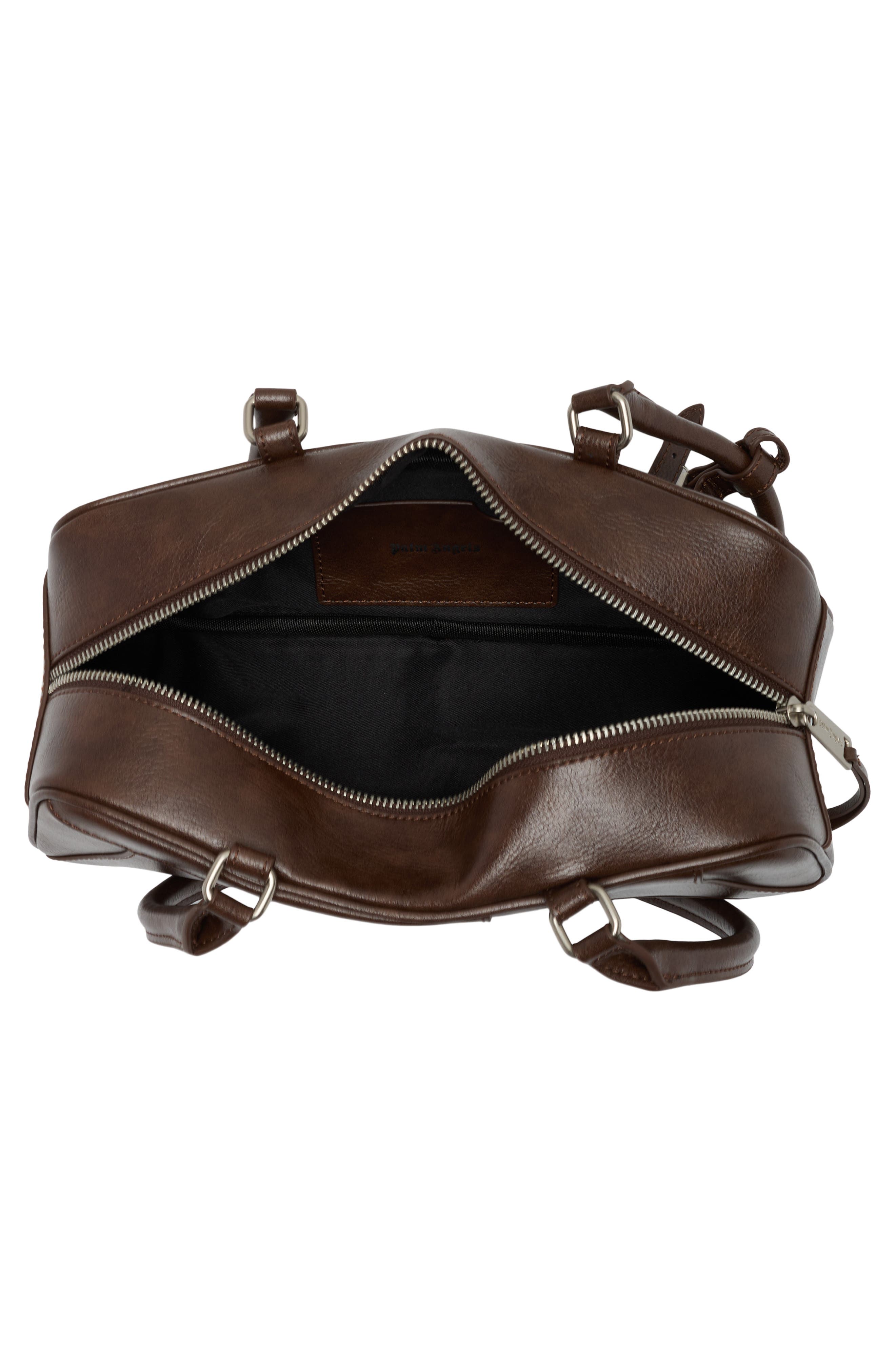 Patchwork East/West Satchel, Alternate, color, BROWN