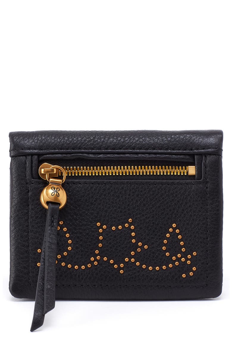 Lumen Leather Mini Wallet, Main, color, BLACK